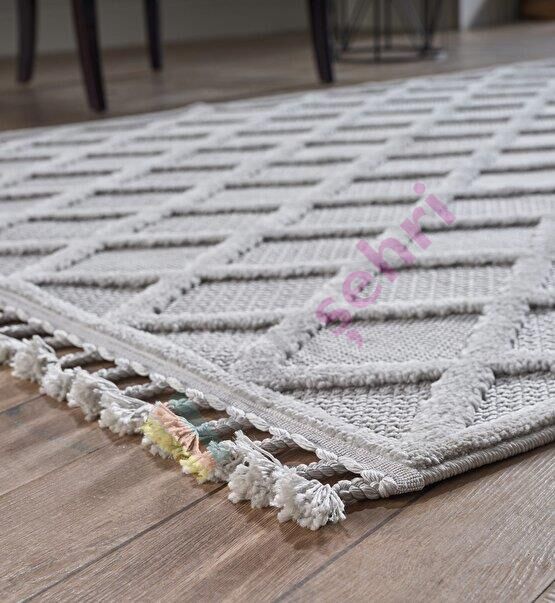 Deco Alvin Tek Renk Halı 12763 Gri Antitoz Halı