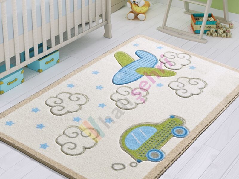 Confetti Baby Road Çocuk Halısı Yumuşak Yıkabilir