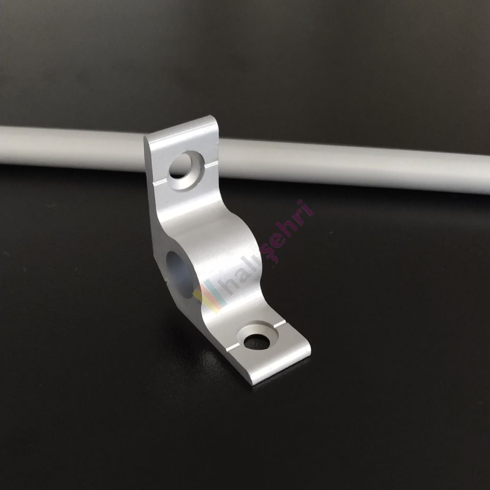 Basamak Merdiven Dip Çubuk Gri Profil Alüminyum 2 Adet L Aparat Profil