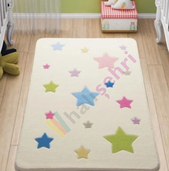 Confetti Baby Stars Çocuk Halısı Yumuşak Yıkabilir