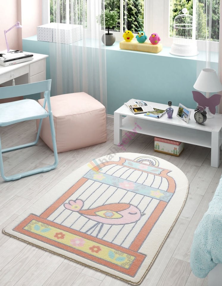 Confetti Happy Cage Somon Çocuk Halısı Yumuşak Yıkabilir