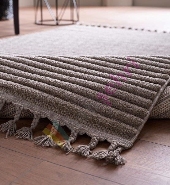 Deco Alvin Tek Renk Halı 12612 Bej Antitoz Halı