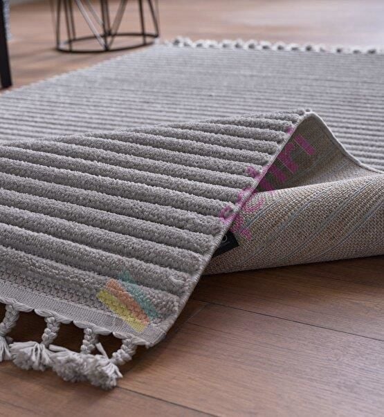 Deco Alvin Tek Renk Halı 12612 Gri Antitoz Halı