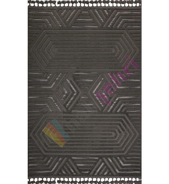 Deco Alvin Tek Renk Halı 12619 Antrasit Antitoz Halı