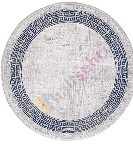 Gümüşsuyu Black Brown 11298 Mavi Daire Doğal İplik