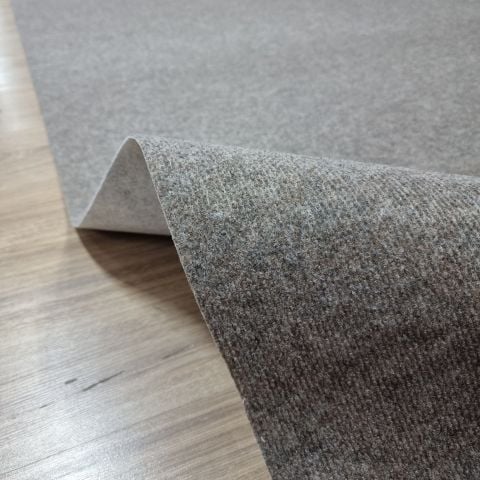 Keçeli Rip Açık Kahve Halıfleks Ofis İş Yeri Ev Fuar Halısı