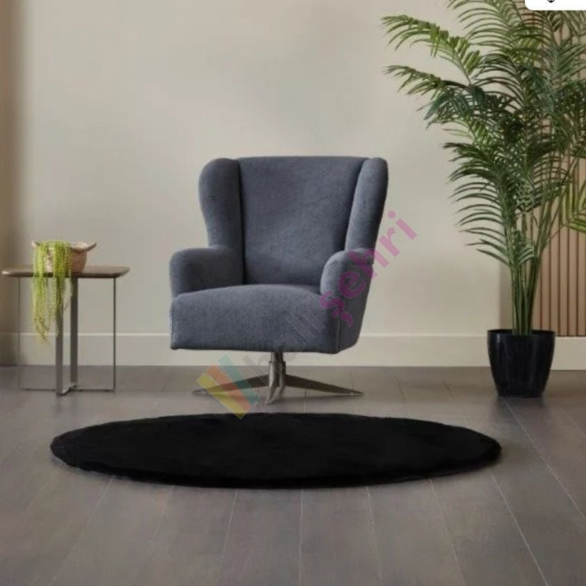 Deco Soft 15314 Siyah Daire 3D Spacer Taban