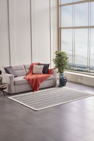 Deco Sisal 80140 Gri Yıkanabilir Antitoz Halı