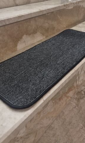 Antrasit Merdiven Halısı Yapışkanlı Basamak Halısı